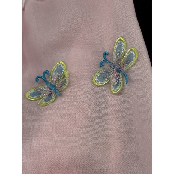 Vtg Cabbage Patch Kids Pink butterflies Preemie Doll Dress Gown 1980s ColecoRARE - Picture 3 of 13